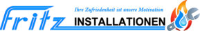 Fritz Installationen Logo mit Motto weiß