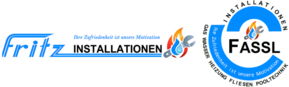 Fritz Installationen Logo mit Motto weiß